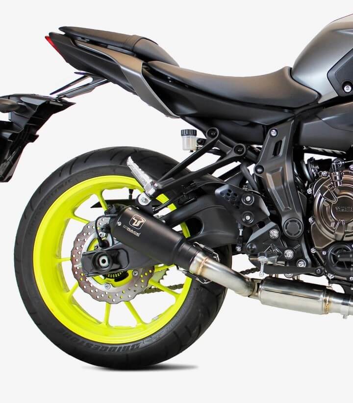 Auspuff AY9262SB IXRACE MK2B Schwarz für Yamaha MT-07 Full System WITH CAT. (14-20)
