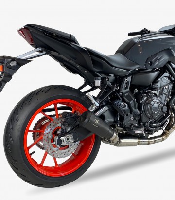Auspuff AY9264SB IXRACE MK2B Schwarz für Yamaha MT-07 (21-26)