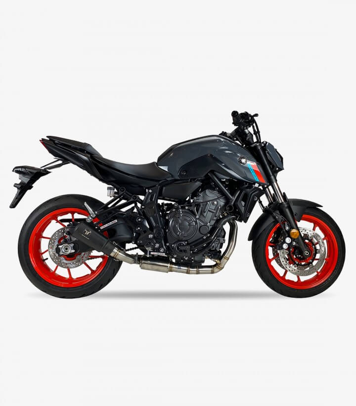 Auspuff AY9264SB IXRACE MK2B Schwarz für Yamaha MT-07 (21-26)