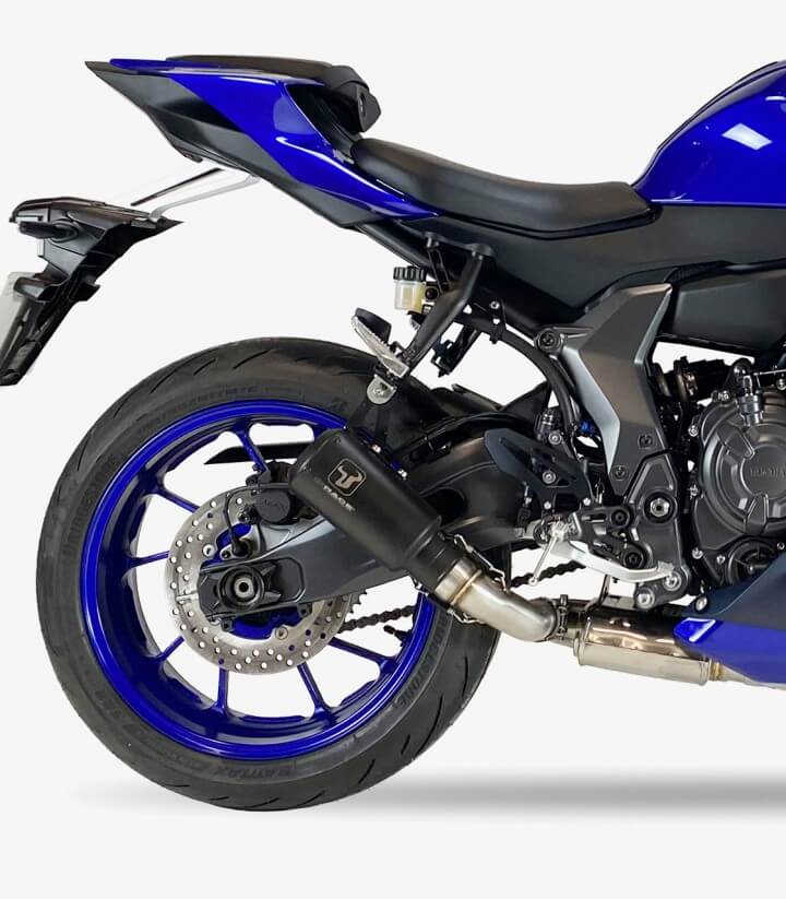 Auspuff AY9266SB IXRACE MK2B Schwarz für Yamaha YZF 700 R7 (21-26)