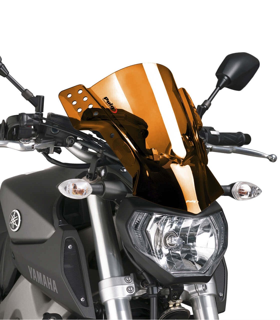 Yamaha MT07/09 Puig Rafale Orange Windshield 6894T