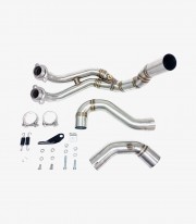 IXRACE AY9964SB MK2B Black Exhaust for Yamaha MT-07 21-24