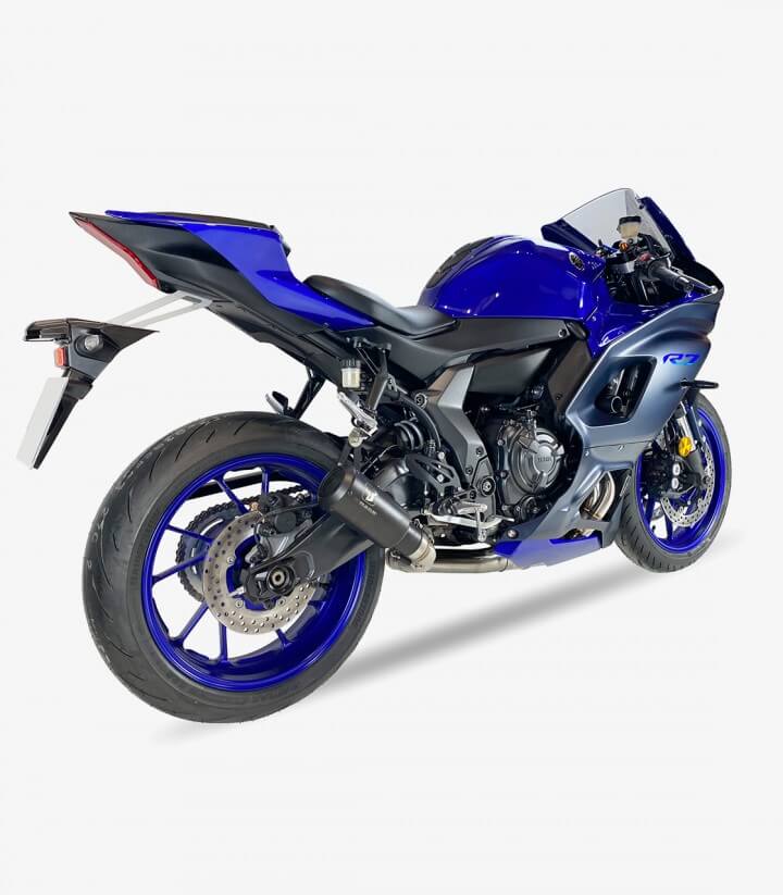 Auspuff AY9966SB IXRACE MK2B Schwarz für Yamaha YZF 700 R7 (21-26)