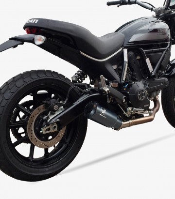 Auspuff AD5249SB IXRACE MK2B Schwarz für Ducati Scrambler 400
