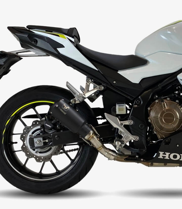 Auspuff AH6233SB IXRACE MK2B Schwarz für Honda CB 500 F (13-15), CB 500 X (13-16), CBR 500 R (13-15)