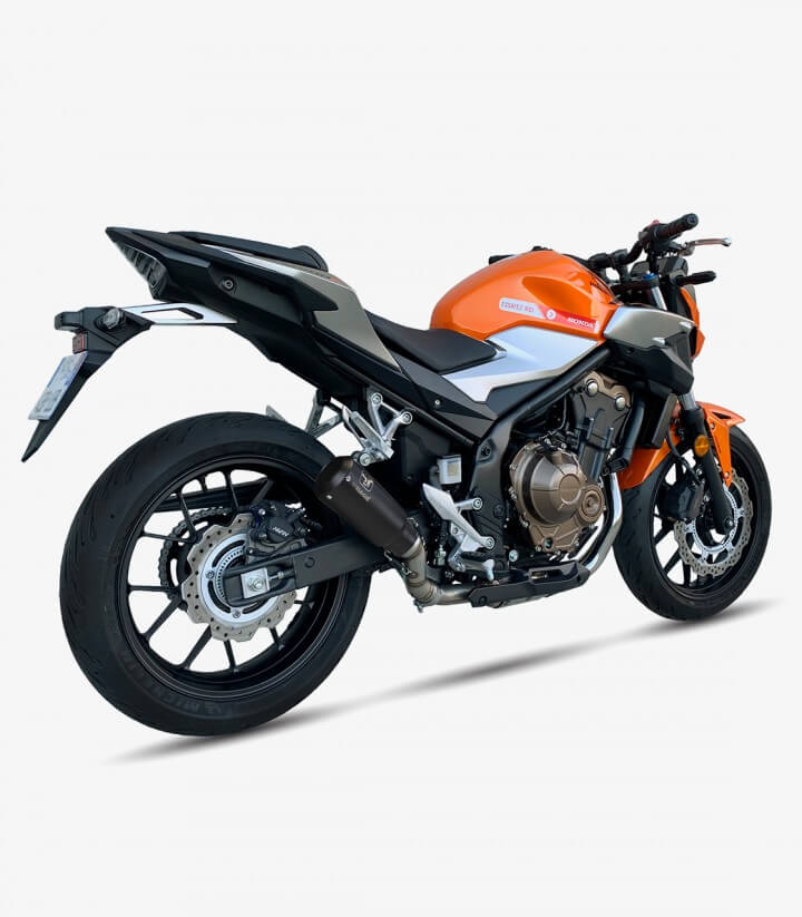 Auspuff AH6233SB IXRACE MK2B Schwarz für Honda CB 500 F (13-15), CB 500 X (13-16), CBR 500 R (13-15)