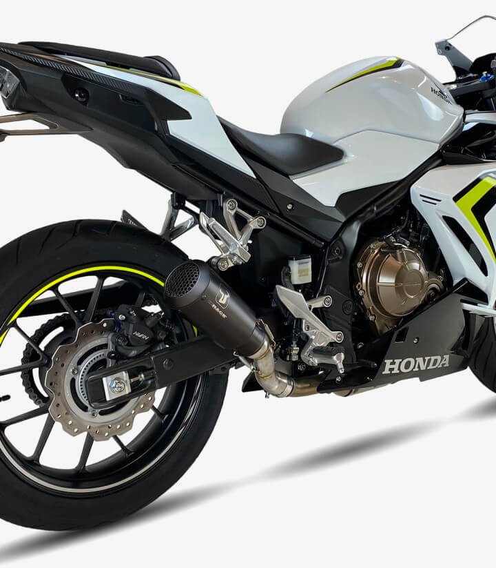 Auspuff AH6234SB IXRACE MK2B Schwarz für Honda CB 500 F (16-18), CB 500 X (17-18), CBR 500 R (16-18)