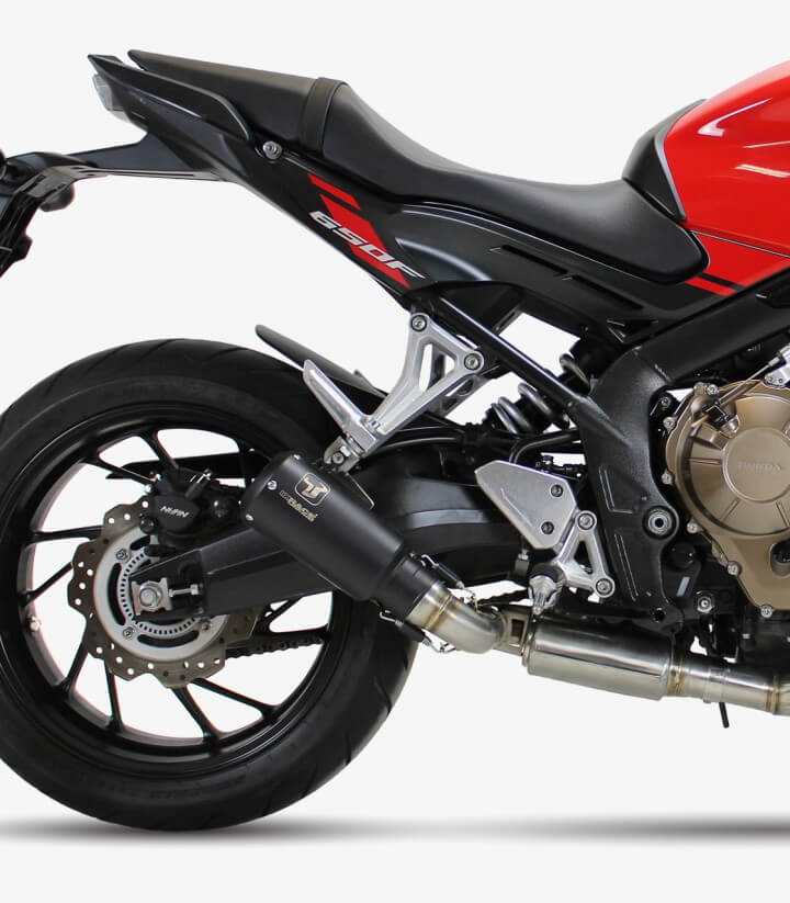Auspuff AH6256SB IXRACE MK2B Schwarz für Honda CB/CBR 650 F Full System (14-18 / 15-18)