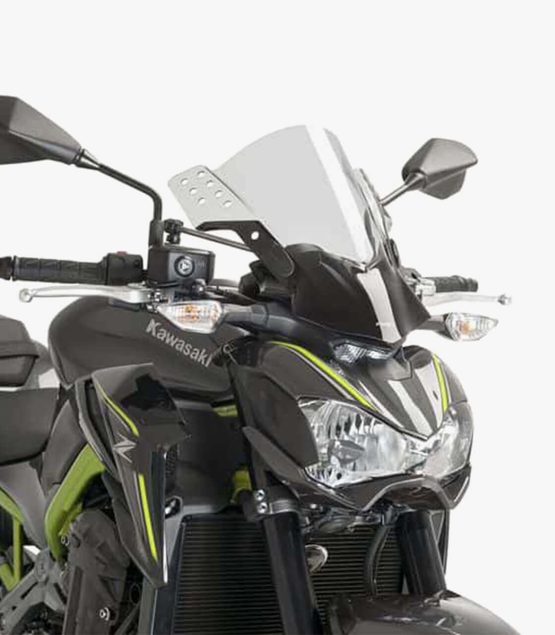 Kawasaki ER6N, Z1000/R, Z650, Z900 Puig Rafale Smoked Windshield 6409H