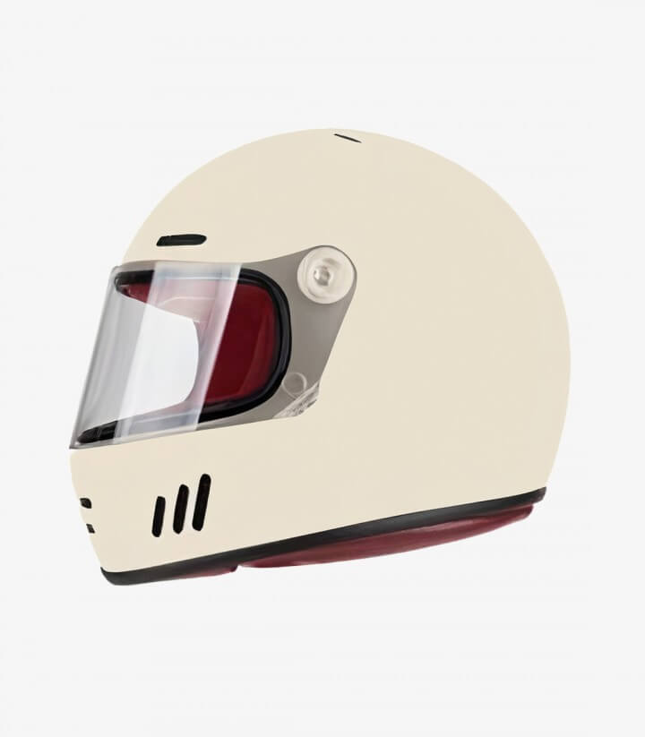 NZI Club White Bone Full Face Helmet