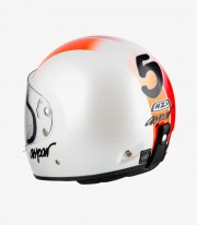 NZI Street Track 4 Replica Aspar White, Orange Full Face Helmet