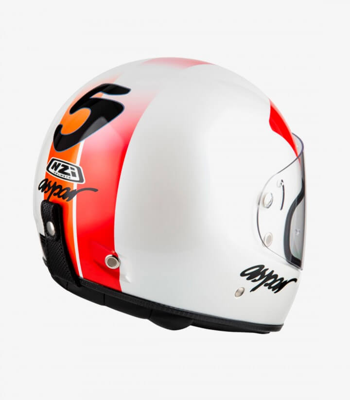 Integralhelm NZI Street Track 4 Replica Aspar Weiß, Orange