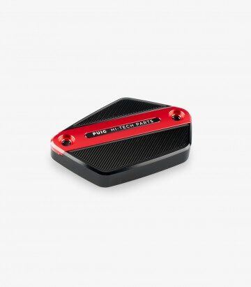 Tapa depósito líquido freno Puig color Rojo 21923R para Husqvarna Svartpilen 125, KTM 125/390 Duke