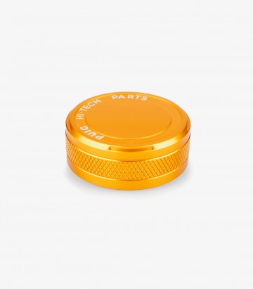 Tapa depósito líquido freno trasero Puig color Dorado 21718O para varios modelos de Yamaha, Triumph, Kawasaki, Voge y Husqvarna