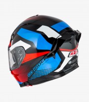 Casco Integral NZI Go Rider Stream Quadri Negro, rojo, azul