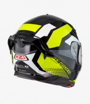 NZI Go Rider Stream Quadri Black, Gray, Yellow Full Face Helmet