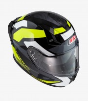 Casco Integral NZI Go Rider Stream Quadri Negro, gris, amarillo