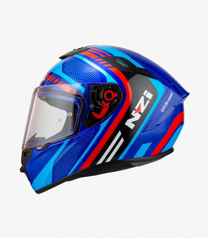 Casco Integral NZI Trendy 2 Connected Azul oscuro, rojo, azul