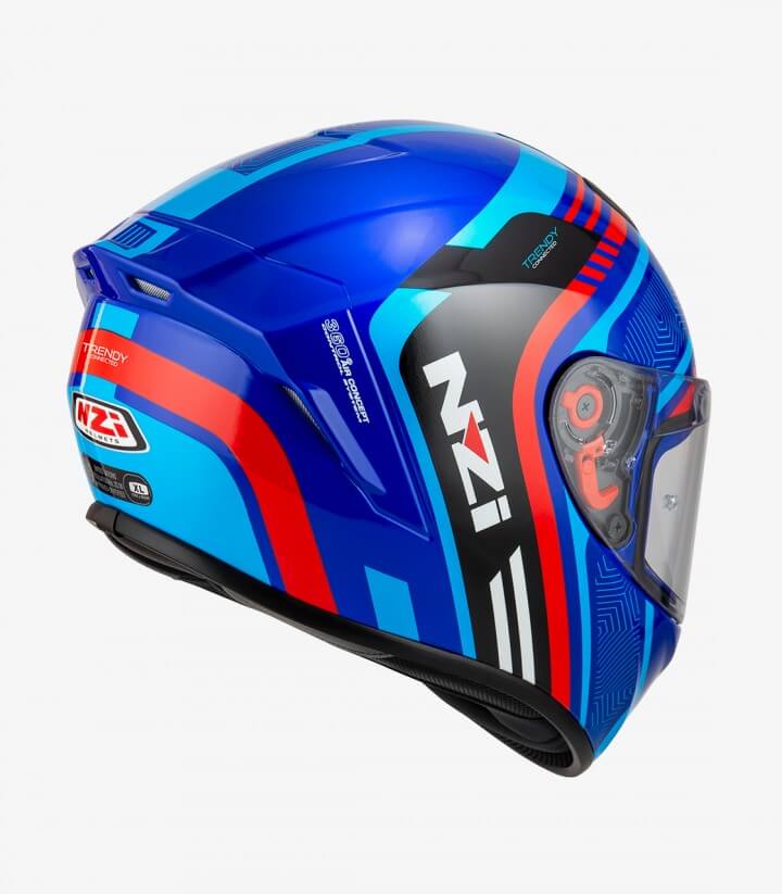 Integralhelm NZI Trendy 2 Connected Dunkelblau, Rot, Blau