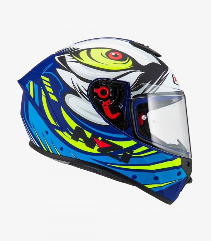 Integralhelm NZI Trendy 2 Ocelo Blau, Weiß, Himmelblau matt
