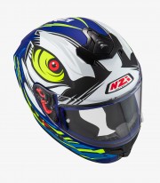 Casco Integral NZI Trendy 2 Ocelo Azul, blanco, azul cielo mate