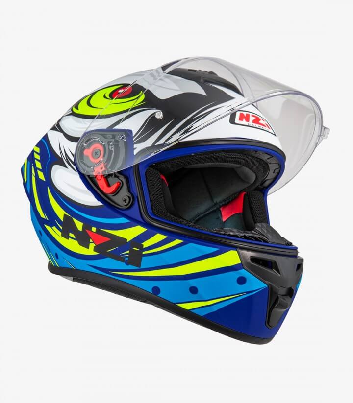 Integralhelm NZI Trendy 2 Ocelo Blau, Weiß, Himmelblau matt