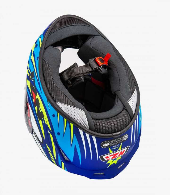 Integralhelm NZI Trendy 2 Ocelo Blau, Weiß, Himmelblau matt