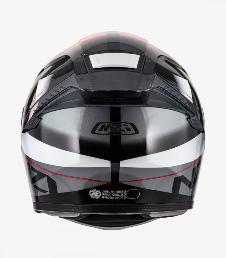 Integralhelm NZI Eurus 4 Stream Duo Vanguard Schwarz, Anthrazit und Rot