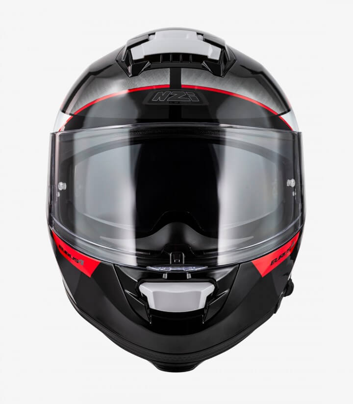 Integralhelm NZI Eurus 4 Stream Duo Vanguard Schwarz, Anthrazit und Rot