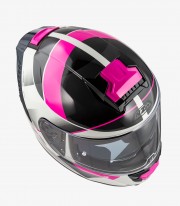 NZI Eurus 4 Stream Duo Vanguard Pearl, anthracite and pink Full Face Helmet