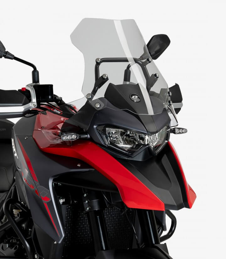 Puig Transparent Extended front deflectors 21772W for QJ SRT 550/700 (23-25)