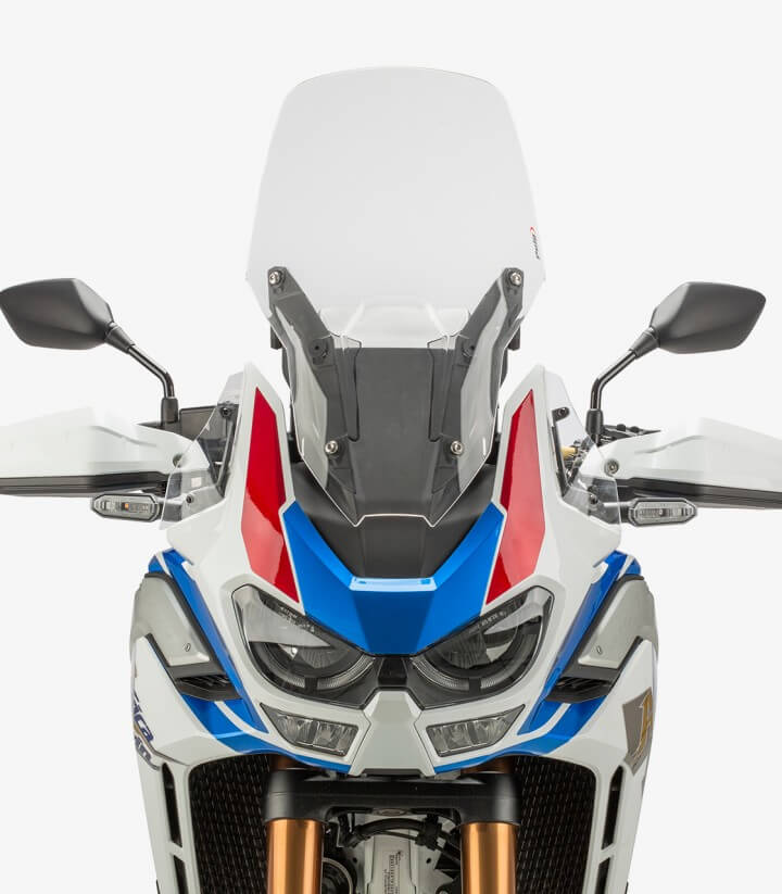 Puig Transparent Extended front deflectors 3823W for Honda CRF1100L Africa Twin Adventure Sports (20-23)