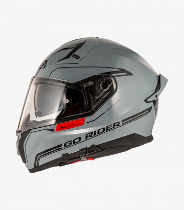 NZI Go Rider Gray Full Face Helmet