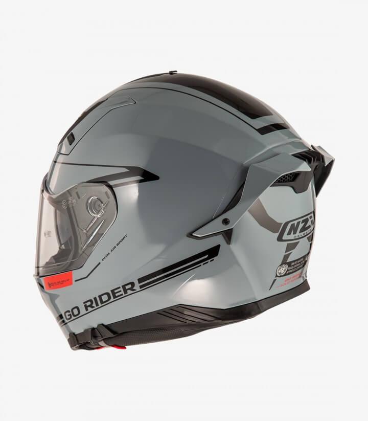 Integralhelm NZI Go Rider Grau