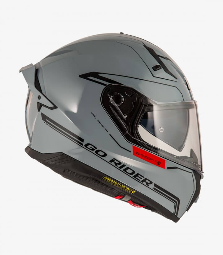 Integralhelm NZI Go Rider Grau