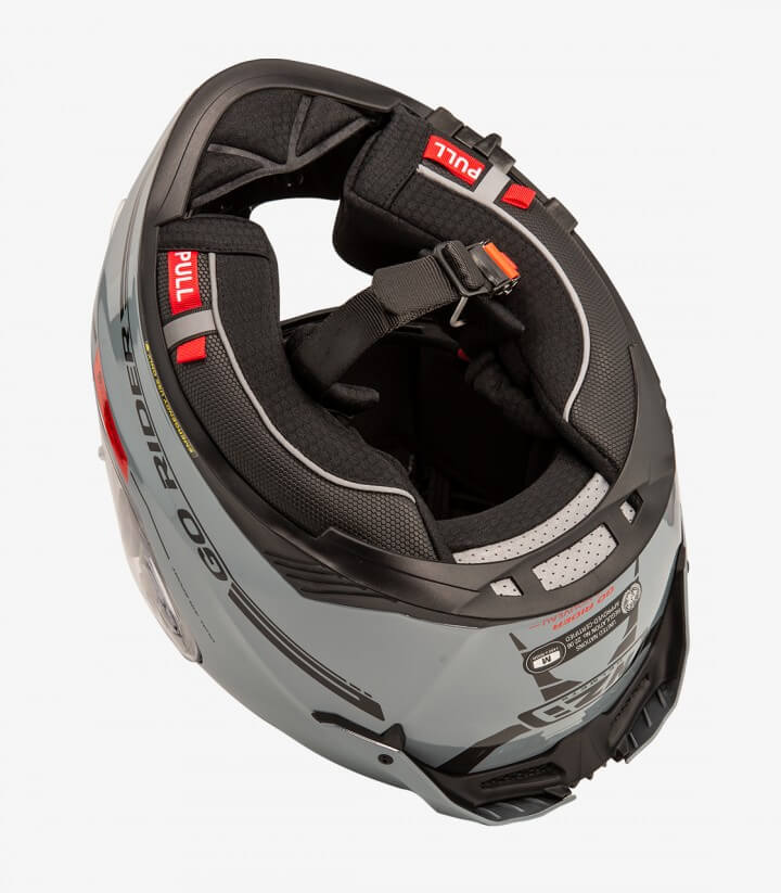 NZI Go Rider Gray Full Face Helmet
