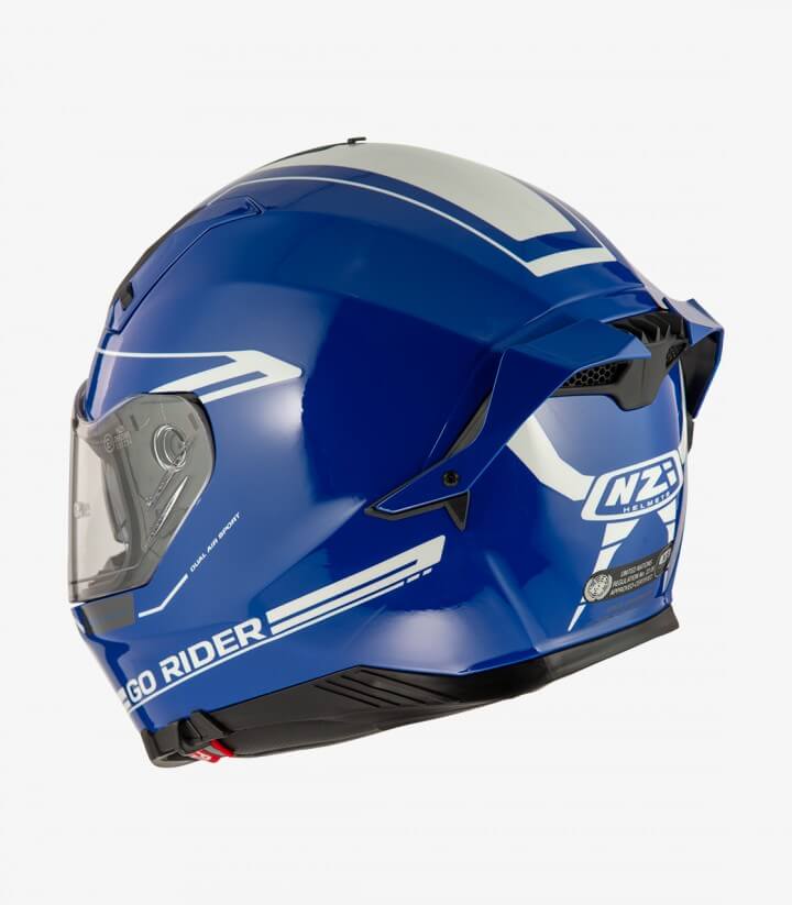 Integralhelm NZI Go Rider Solid Blau Y