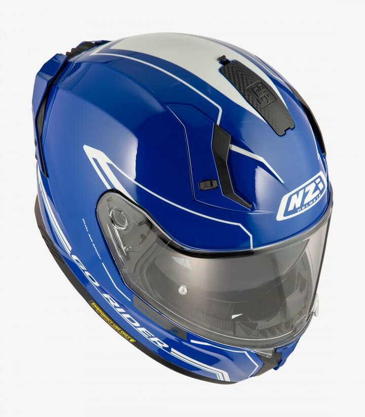 Integralhelm NZI Go Rider Solid Blau Y