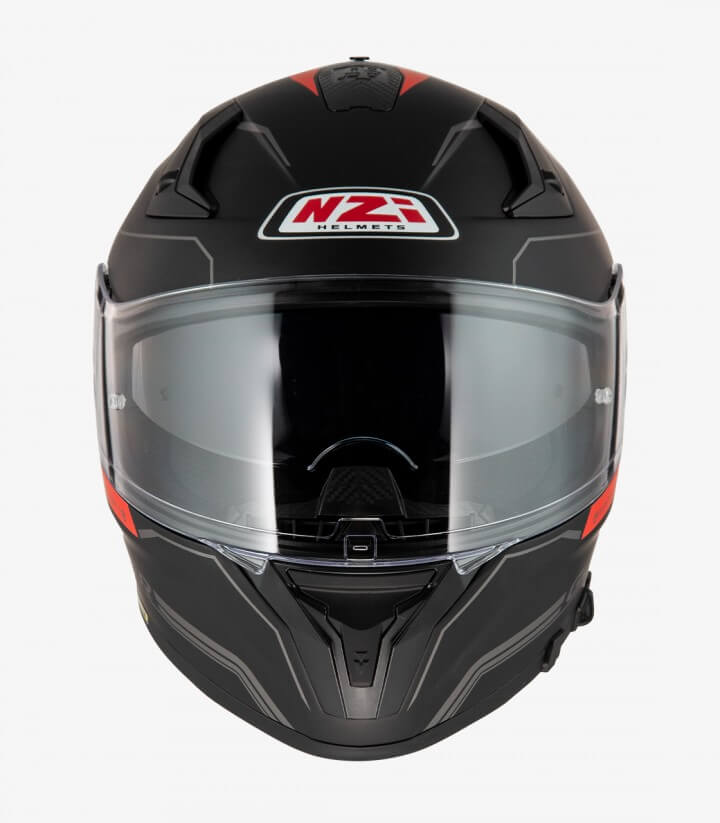Integralhelm NZI Go Rider Schwarz und Rot matt