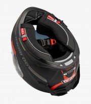 Casco Integral NZI Go Rider Negro y rojo mate