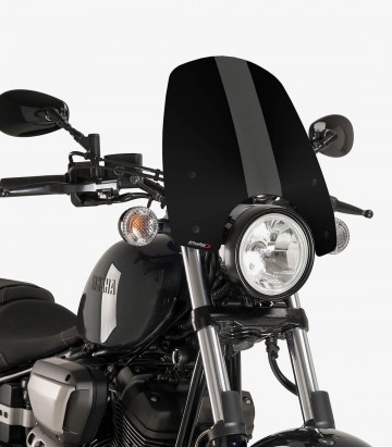 Windschild Puig New Generation Touring Yamaha XV950 (14-20) Schwarz 9438N