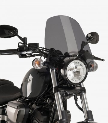 Yamaha XV950/R (2014 - 2020) Puig New Generation Touring Dark smoked Windshield 9438F