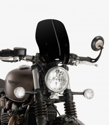 Windschild Puig New Generation Touring Triumph Bonneville Bobber (17-20) Schwarz 9437N