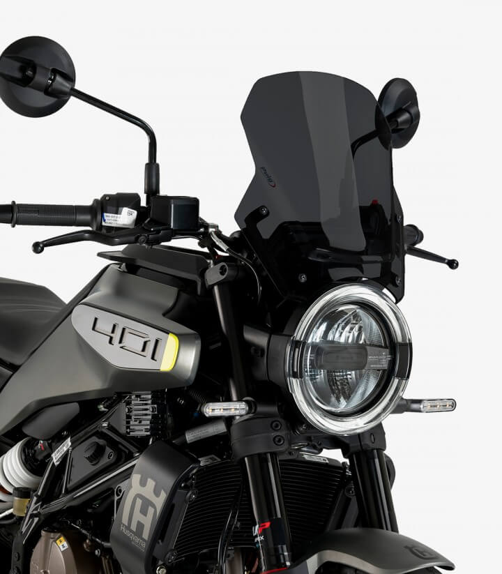 Windschild Puig New Generation Sport Husqvarna Svartpilen 125/401 (24-25), Vitpilen 125 (24-26), 401 (24-25) Dunkel getönt 22188