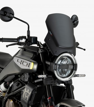 Windschild Puig New Generation Sport Husqvarna Svartpilen 125/401 (24-25), Vitpilen 125 (24-26), 401 (24-25) Mattschwarz 22188J