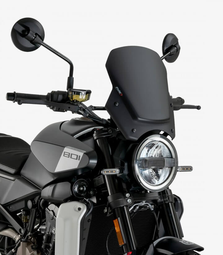 Windschild Puig New Generation Sport Husqvarna Svartpilen 801 (24-25), Vitpilen 801 (25-26) Mattschwarz 22189J