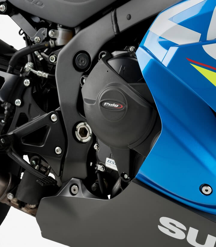 Tapas protectoras del motor Track 21517N de Puig para Suzuki GSX-R1000/R (17-21)