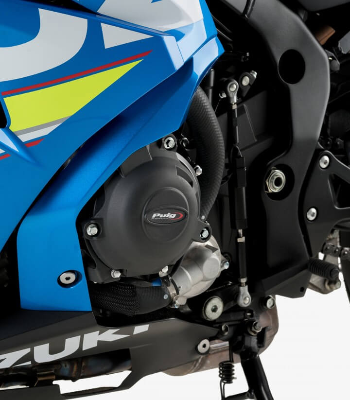 Tapas protectoras del motor Track 21517N de Puig para Suzuki GSX-R1000/R (17-21)