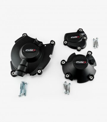 Tapas protectoras del motor Track 21518N de Puig para Yamaha YZF-R1 (15-24)