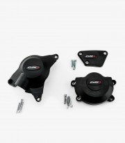 Tapas protectoras del motor Track 21521N de Puig para Yamaha YZF-R6 / Race (06-24)